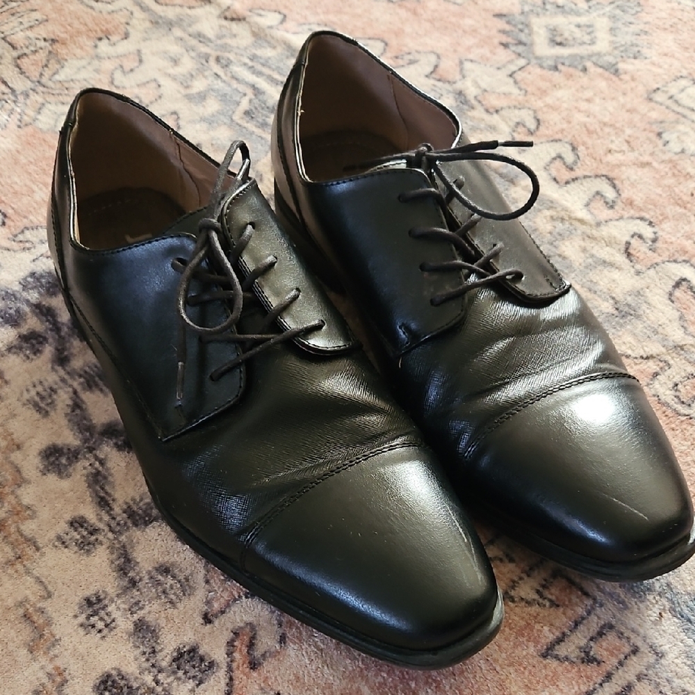 Classic Black Leather Oxford Shoes Men's size 13M